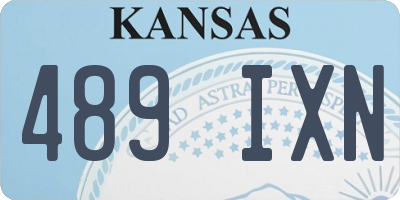 KS license plate 489IXN