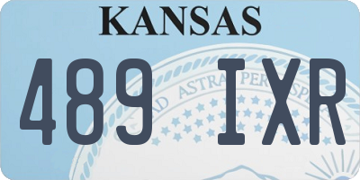KS license plate 489IXR