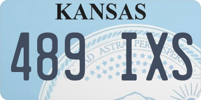 KS license plate 489IXS