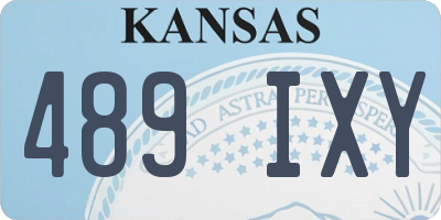 KS license plate 489IXY