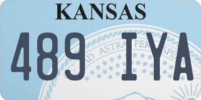 KS license plate 489IYA