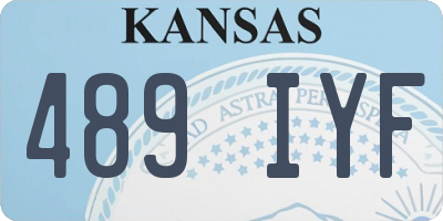 KS license plate 489IYF