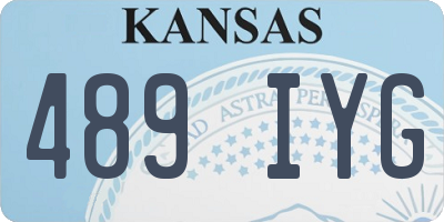 KS license plate 489IYG