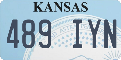 KS license plate 489IYN