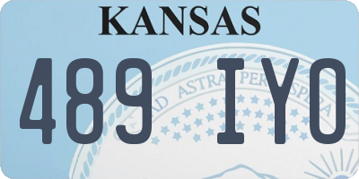 KS license plate 489IYO