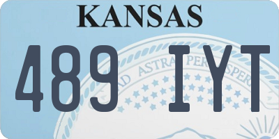 KS license plate 489IYT