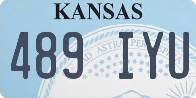 KS license plate 489IYU