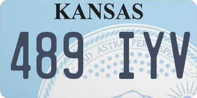 KS license plate 489IYV