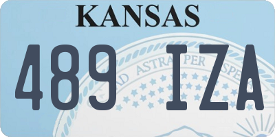 KS license plate 489IZA