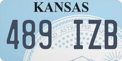 KS license plate 489IZB