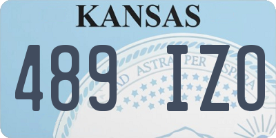 KS license plate 489IZO