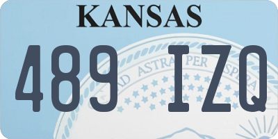 KS license plate 489IZQ