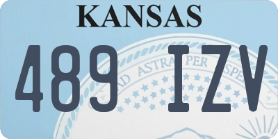 KS license plate 489IZV