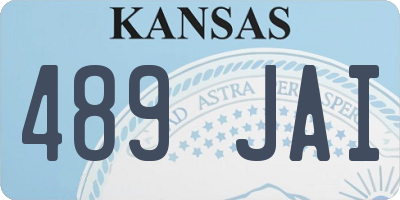 KS license plate 489JAI