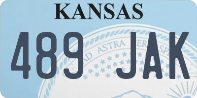 KS license plate 489JAK