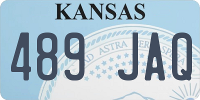 KS license plate 489JAQ