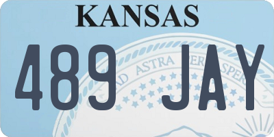 KS license plate 489JAY