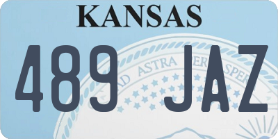 KS license plate 489JAZ