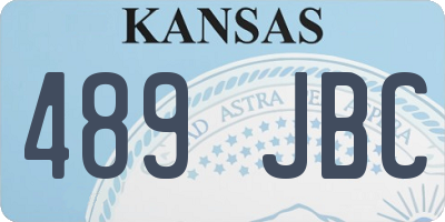 KS license plate 489JBC