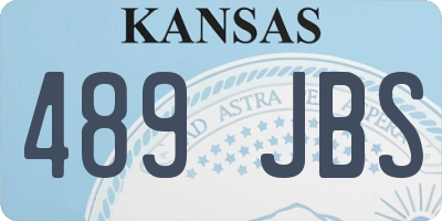 KS license plate 489JBS