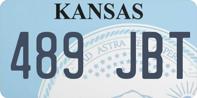 KS license plate 489JBT