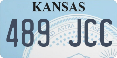 KS license plate 489JCC