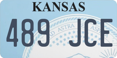 KS license plate 489JCE