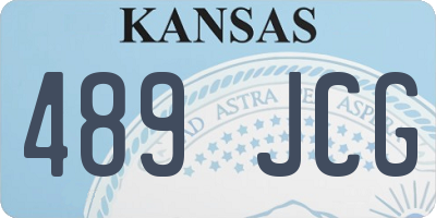 KS license plate 489JCG