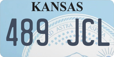 KS license plate 489JCL