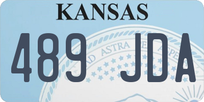 KS license plate 489JDA