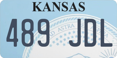 KS license plate 489JDL