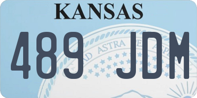 KS license plate 489JDM