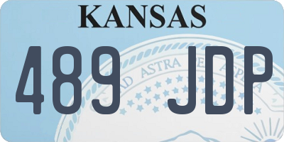KS license plate 489JDP