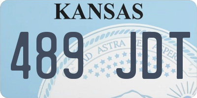 KS license plate 489JDT