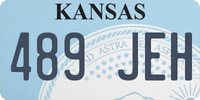 KS license plate 489JEH