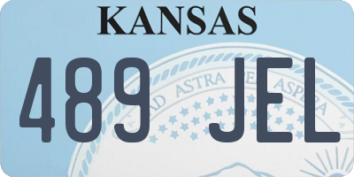 KS license plate 489JEL