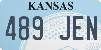 KS license plate 489JEN