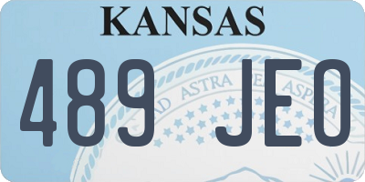 KS license plate 489JEO