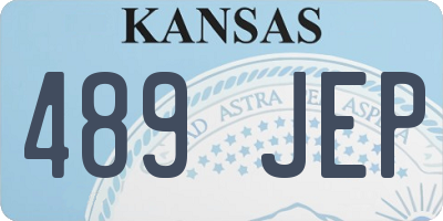 KS license plate 489JEP