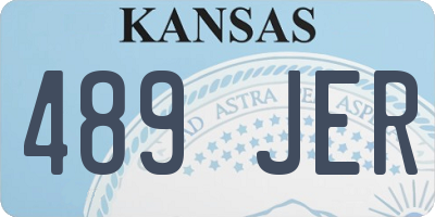 KS license plate 489JER