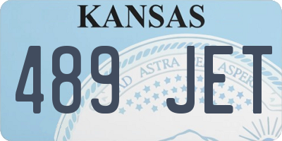 KS license plate 489JET