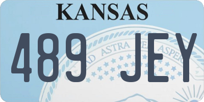 KS license plate 489JEY