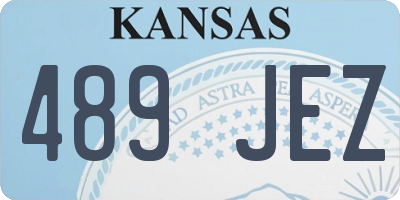 KS license plate 489JEZ