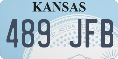 KS license plate 489JFB