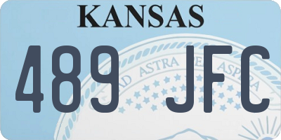 KS license plate 489JFC