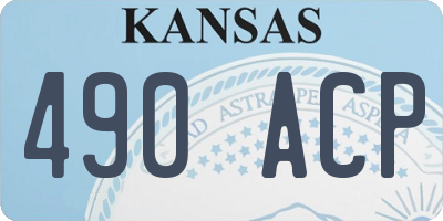 KS license plate 490ACP