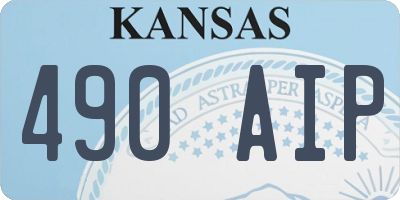 KS license plate 490AIP