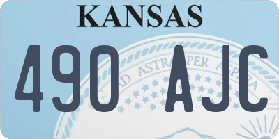 KS license plate 490AJC