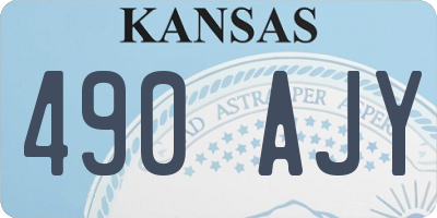 KS license plate 490AJY