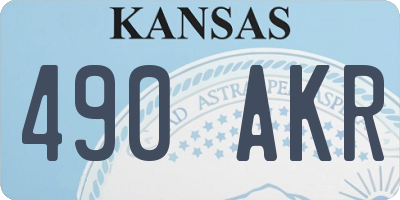 KS license plate 490AKR